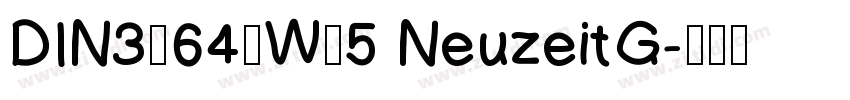 DIN30640W05 NeuzeitG字体转换